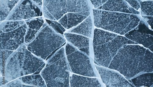 cold frozen shards of blue cracked ice melting texture macro closeup background