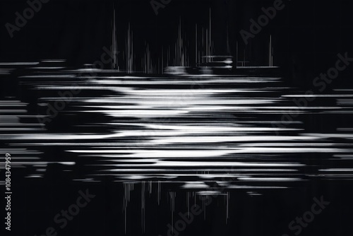 Digital noise texture with monochrome glitch effect, black and white patterns with subtle distortion, retro tech inspired wallpaper, high definition abstract background, high resolution image photo