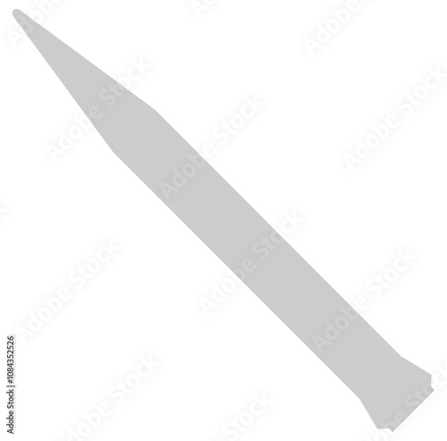 Missile Silhouette, can use for Art Illustration, Icon, Symbol, Pictogram, News Illustration, or Graphic Design Element. Format PNG
 photo