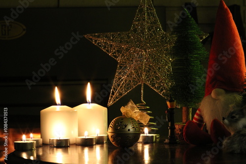 Xmas candles photo