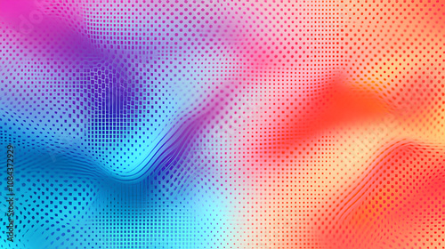 Wallpaper Mural Abstract background with a gradient effect. pink, blue, and orange. Torontodigital.ca
