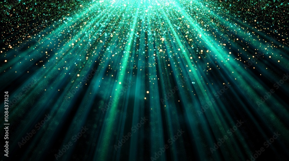 Abstract Teal and Gold Glitter Lights Background Abstract Teal and Gold Glitter Lights Background