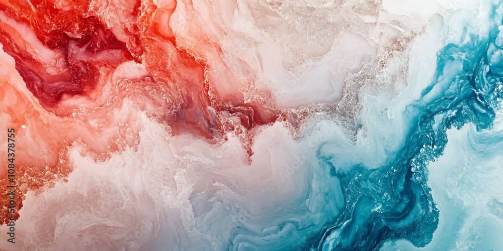 Fototapeta premium red white and blue watercolor background