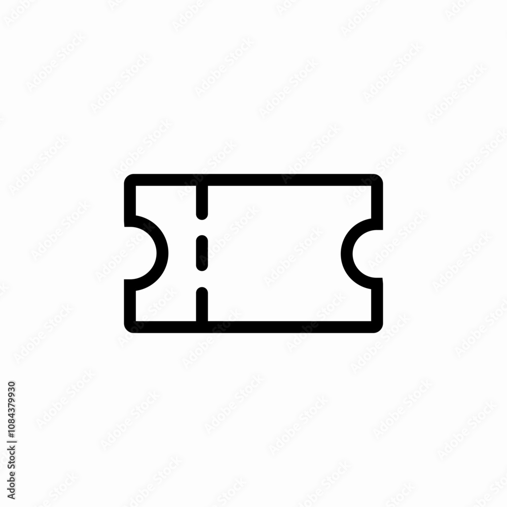 cinema ticket icon sign vector