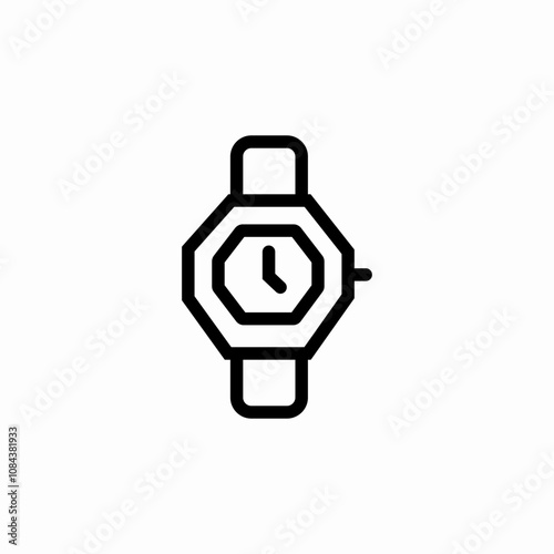 wrist watch icon sign vector