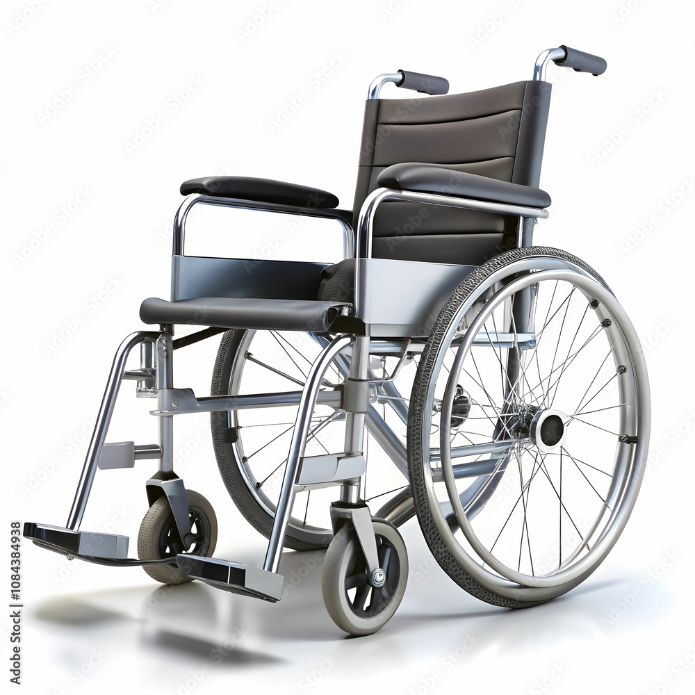 wheel chair in white background wheel chair in white background