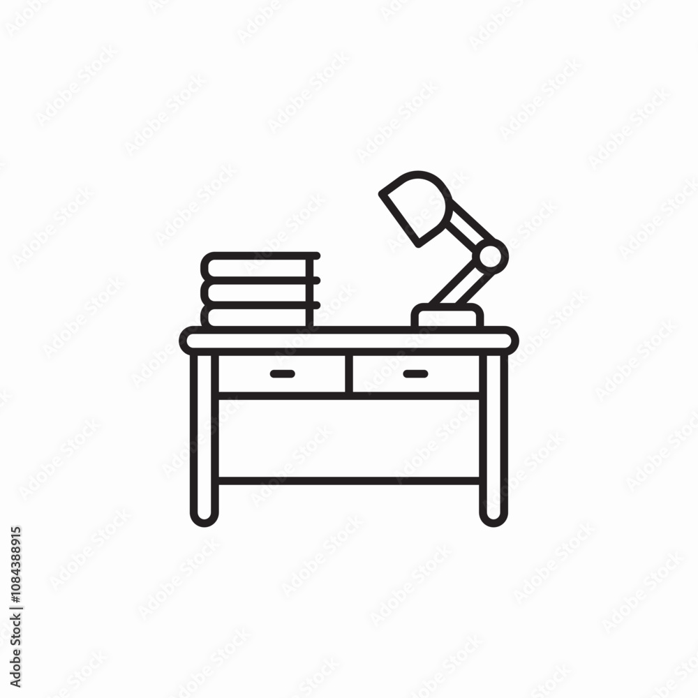 desk table icon sign vector desk table icon sign vector