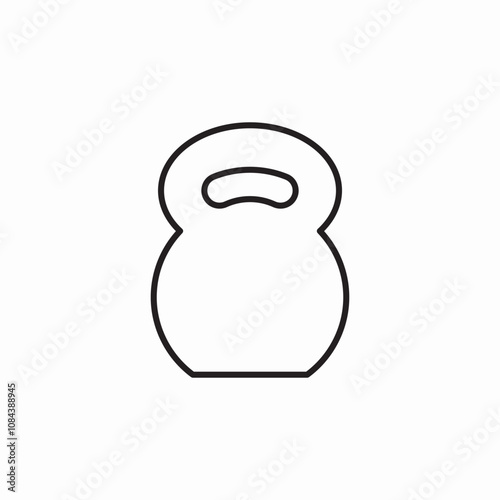 dumbbell weight icon sign vector