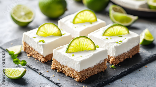 Delightful Lime Coconut Bars: A Tangy and Sweet Dessert Perfect for Celebrations and Gatherings photo