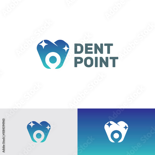 dental point logo vector suitable for dental care