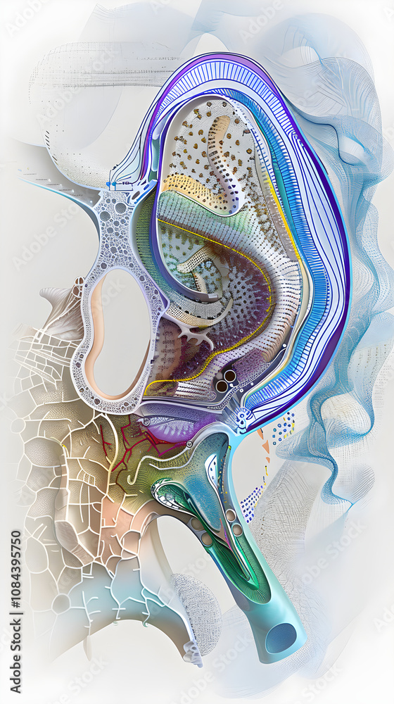 Comprehensive Illustration of Otoacoustic Emissions and the Human Ear Structure Comprehensive Illustration of Otoacoustic Emissions and the Human Ear Structure