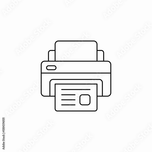 printer print icon sign vector