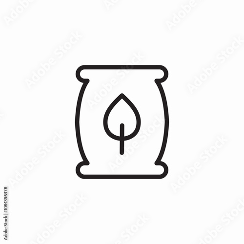 seeds bag icon sign vector
