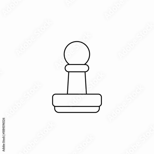 stamp document icon sign vector