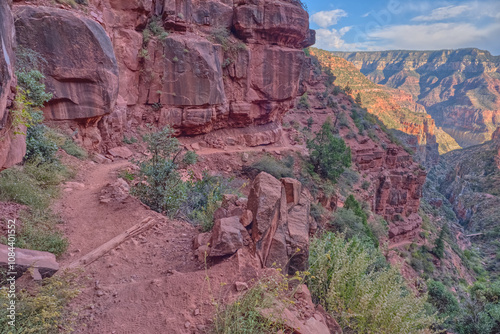 The Red Wall of Roaring Springs Canyon at North Rim AZ