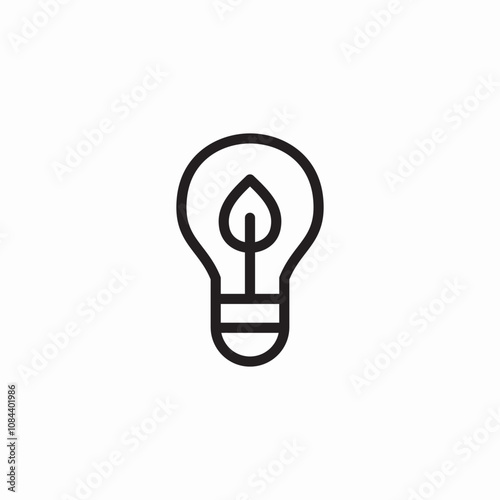 eco light energy icon sign vector