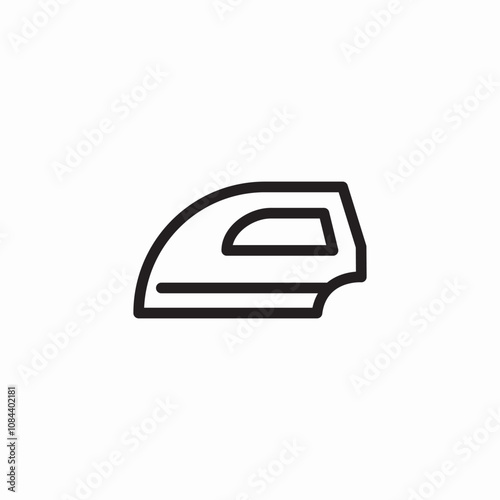 iron ironing icon sign vector
