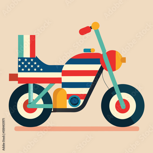 illustration of a motorcycle vector