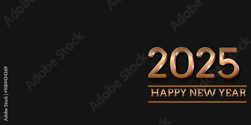 new year 2025 banner, poster, and background for new year. new year eve, happy new year, happy charisms, new year card design and background concept. 