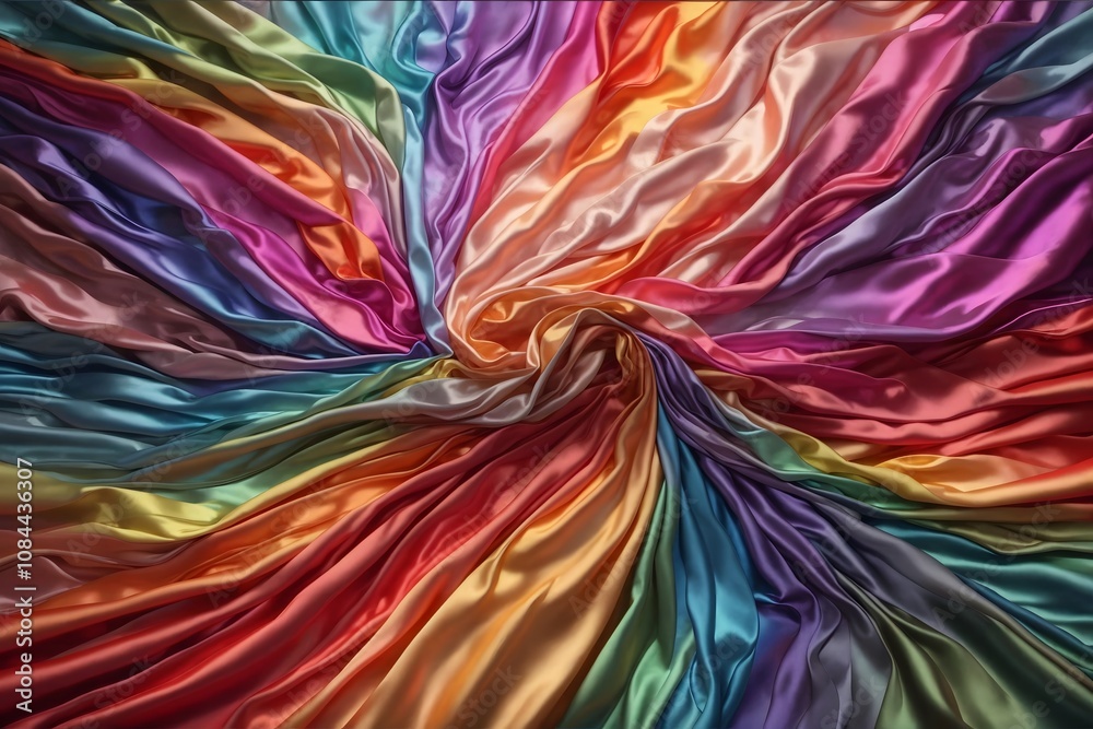 Obraz premium Silk Satin Fabric Background, Silk Satin Fabric Wallpaper, Satin Fabric Background, Ai Generative