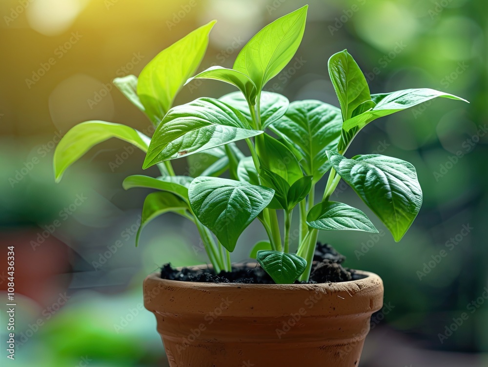 Small Pepper Plant in Pot Small Pepper Plant in Pot