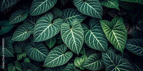 Wallpaper Mural Dark Green Veins Background Pattern for Nature Inspired Designs, Textiles, and Wallpapers - Perfect for Eco-Friendly Projects and Organic Aesthetic Visuals Torontodigital.ca