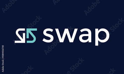 swap logo or icon vector, swap logo design template