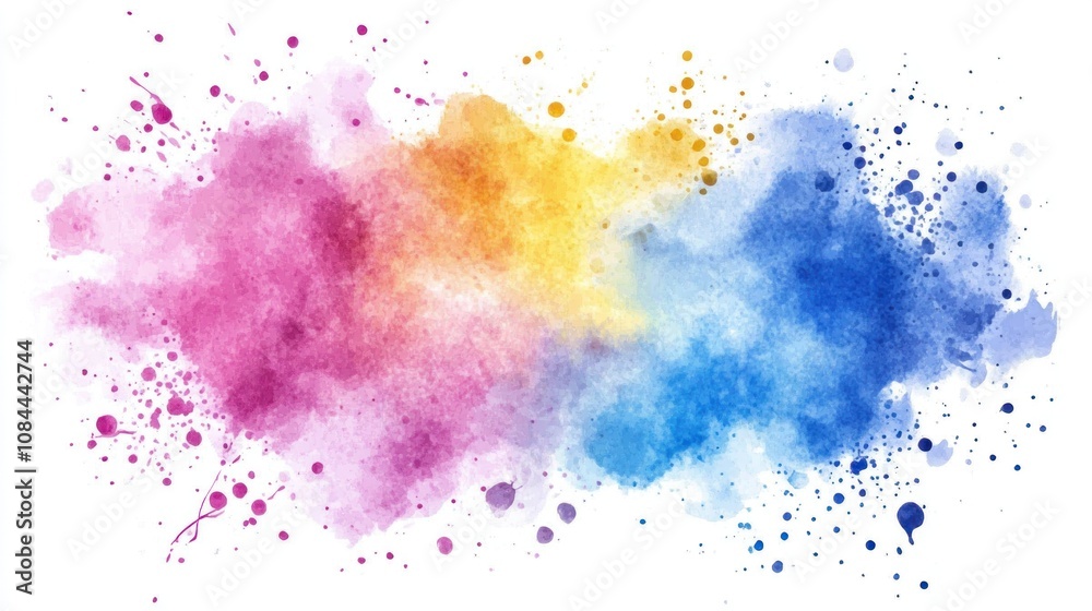 Vibrant Watercolor Abstract: A Symphony of Hues Vibrant Watercolor Abstract: A Symphony of Hues