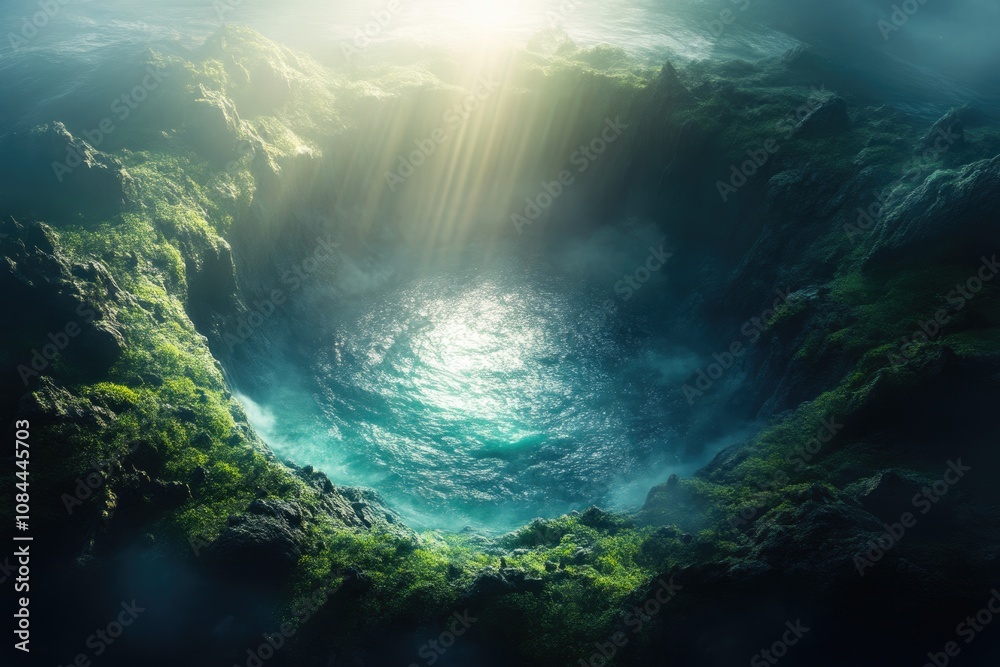 Sunshine Illuminates the Underwater Landscape Sunshine Illuminates the Underwater Landscape