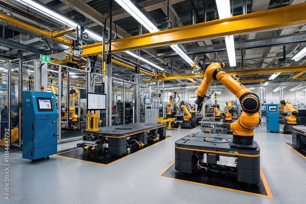 Innovative Smart Factory Environment with Advanced Robotics and Automation Innovative Smart Factory Environment with Advanced Robotics and Automation