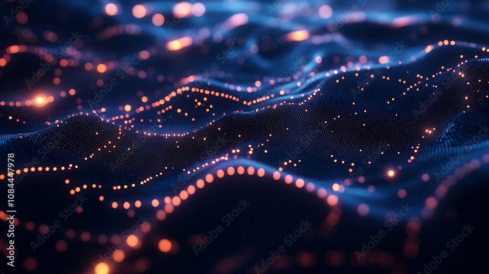 Interconnected digital nodes creating a futuristic technology network background design. Interconnected digital nodes creating a futuristic technology network background design.