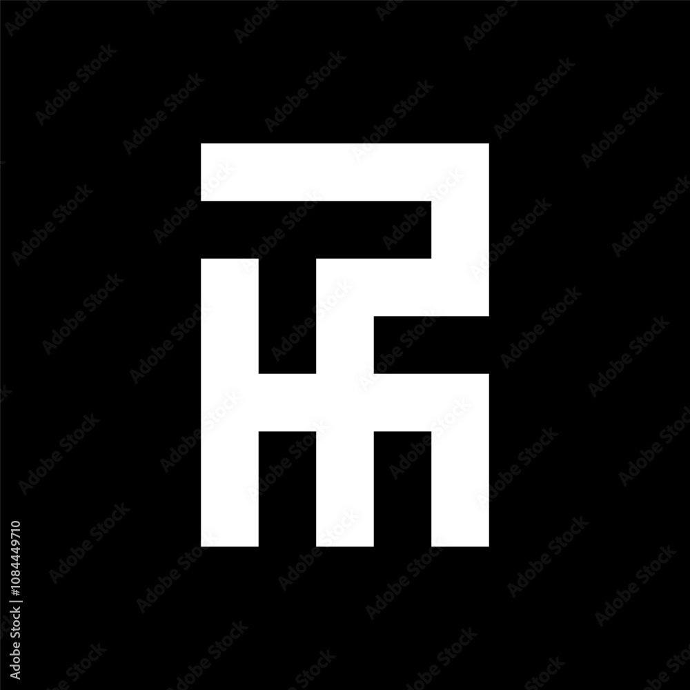 Fototapeta premium Letter PH or HP creative monogram logo