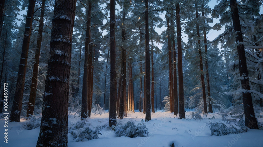 Fototapeta premium forest in winter