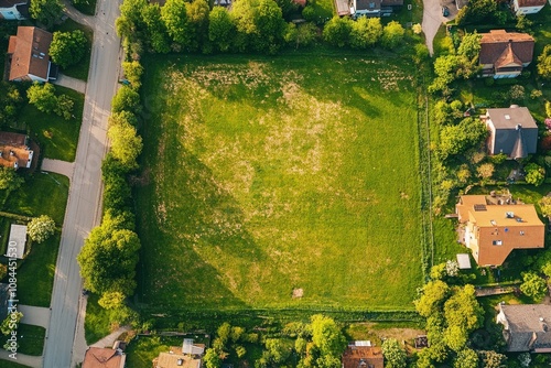 Vacant Parcel of Land: Prime Real Estate Opportunity for Construction and Development in a Scenic Green Field