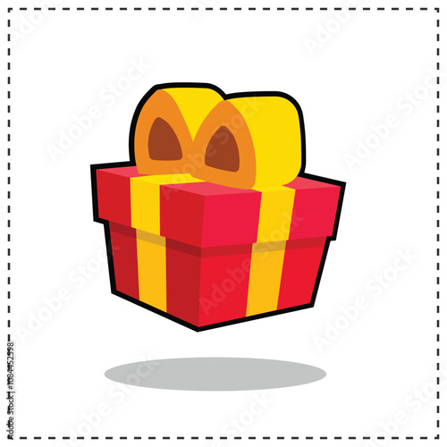 vector icon illustration of gift box