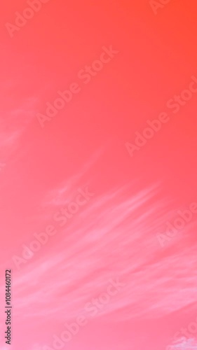 Toned Pink cirrus fibratus Clouds Cloud Sky Moving In Cloudy Sky. Sky Background Cloudscape Time Lapse, Timelapse, Time-lapse. Background. Abstract Pink And White color photo