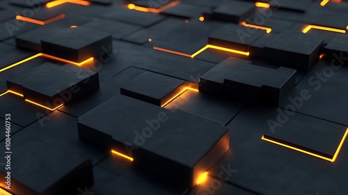 Fototapeta Naklejka Na Ścianę i Meble -  Abstract of technology background in dark tone.