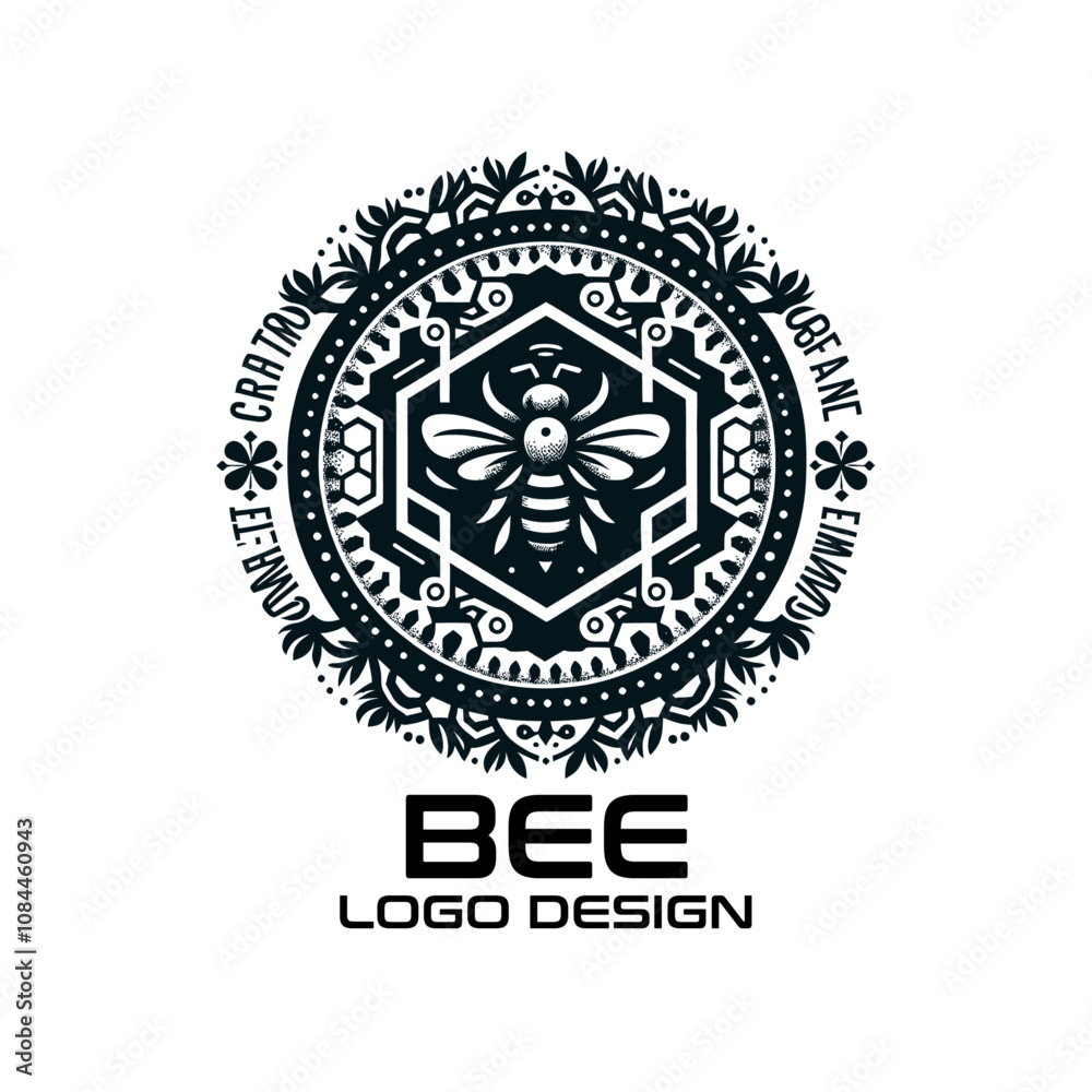 Obraz premium Bee Vector Logo Design