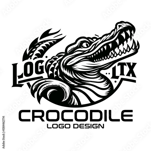 Crocodile Vector Logo Design