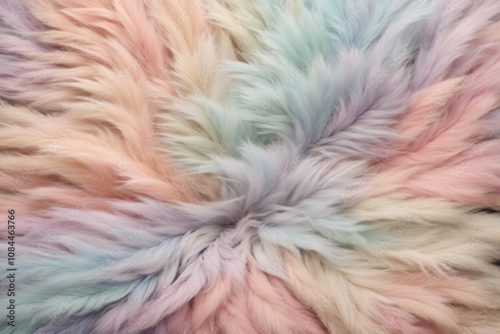 Obraz premium Pastel Fur Texture, Pastel Fur Texture Background, Colorful Fur Texture, Fluffy Fur Texture, Fluffy Fur Background, AI Generative