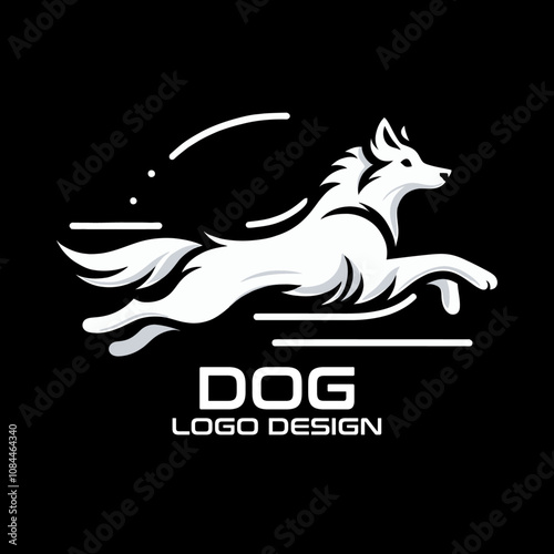 Dog Vector Logo Design photo