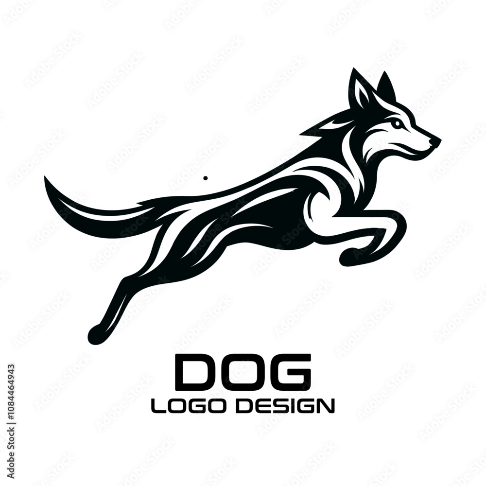 Obraz premium Dog Vector Logo Design