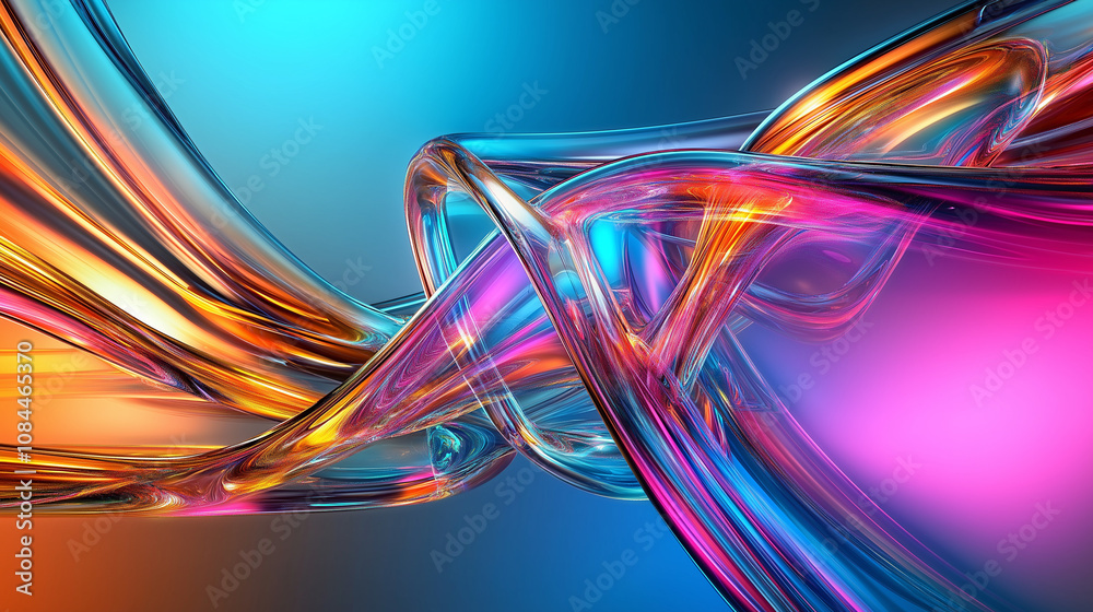 A vibrant, abstract design featuring colorful, flowing lines and curves that create a dynamic sense of motion and energy. A vibrant, abstract design featuring colorful, flowing lines and curves that create a dynamic sense of motion and energy.