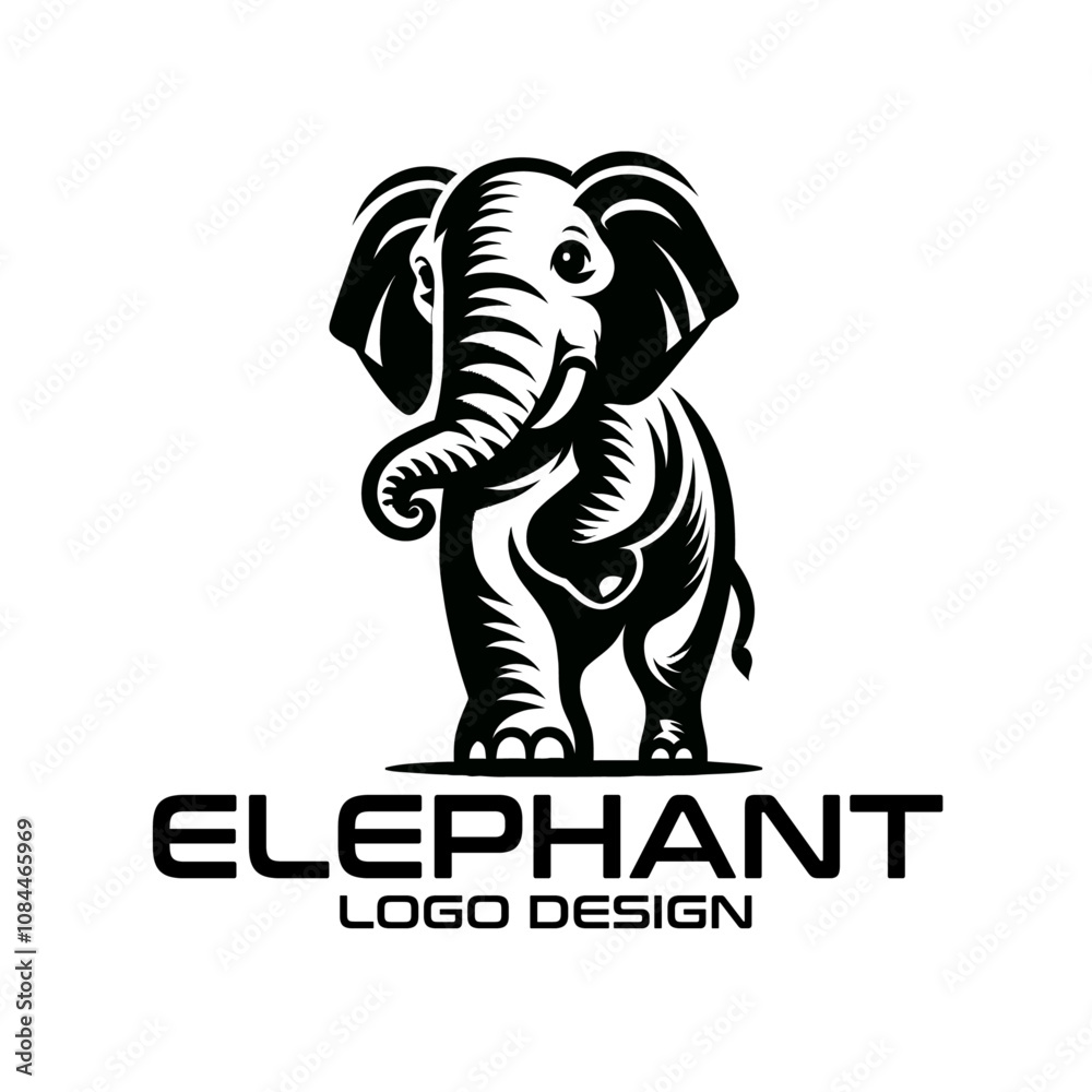 Obraz premium Elephant Vector Logo Design 