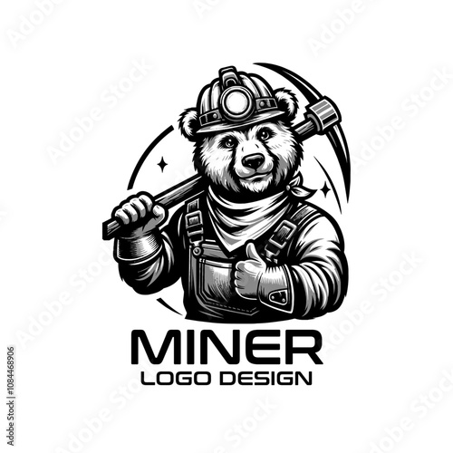 Miner  Vector Logo Design