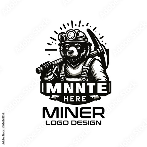 Miner  Vector Logo Design