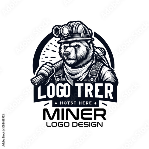 Miner  Vector Logo Design