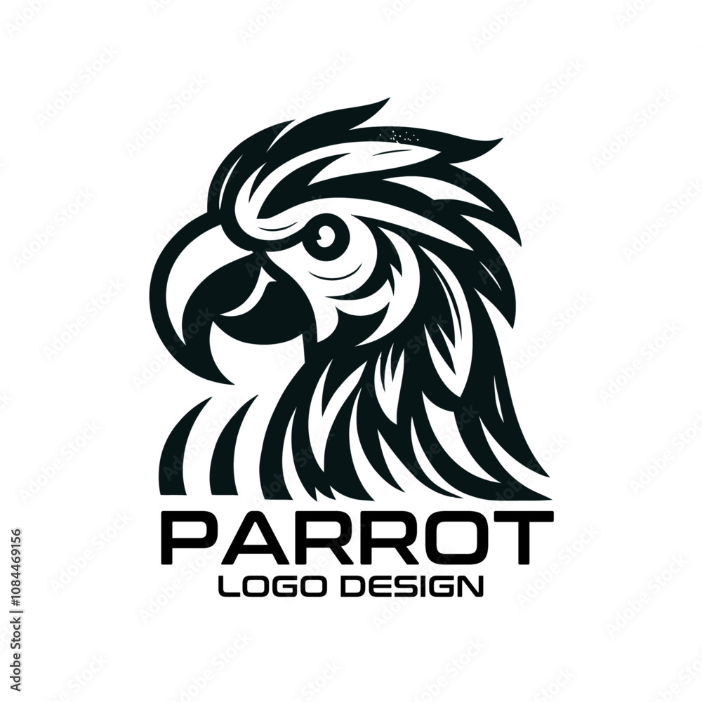Parrot Vector Logo Design Parrot Vector Logo Design