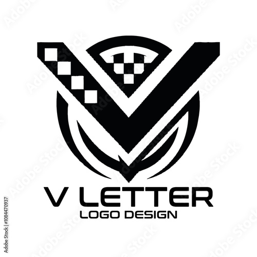 V Letter Vector Logo Design