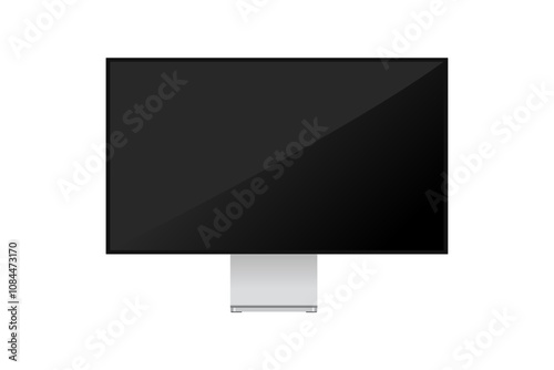 monitor. monitor display. computer. vector